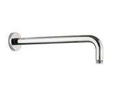 Curved Round Wall Rain Arm (16″)